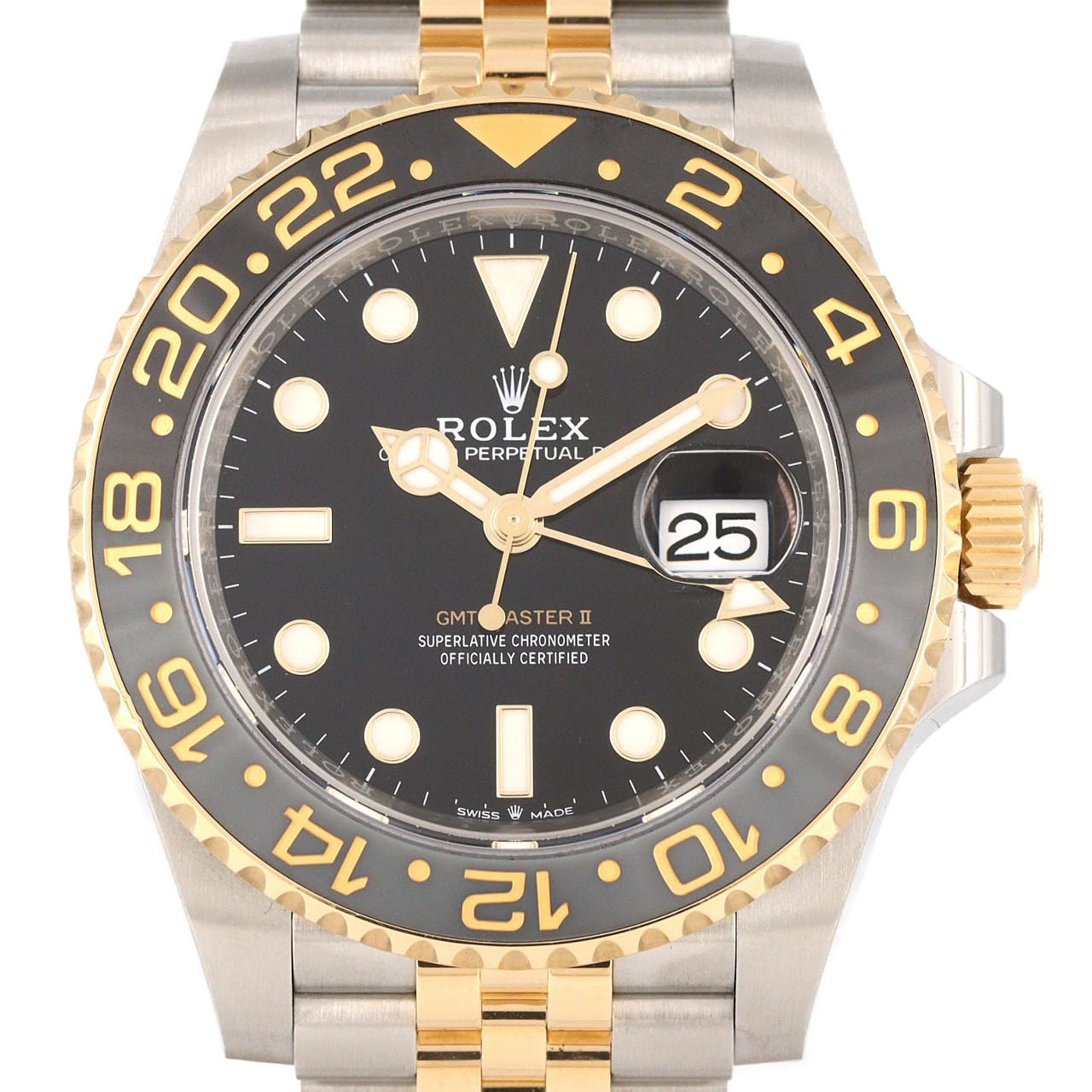 ロレックス GMTマスターII 126713GRNR SSxYG 自動巻 ランダム番