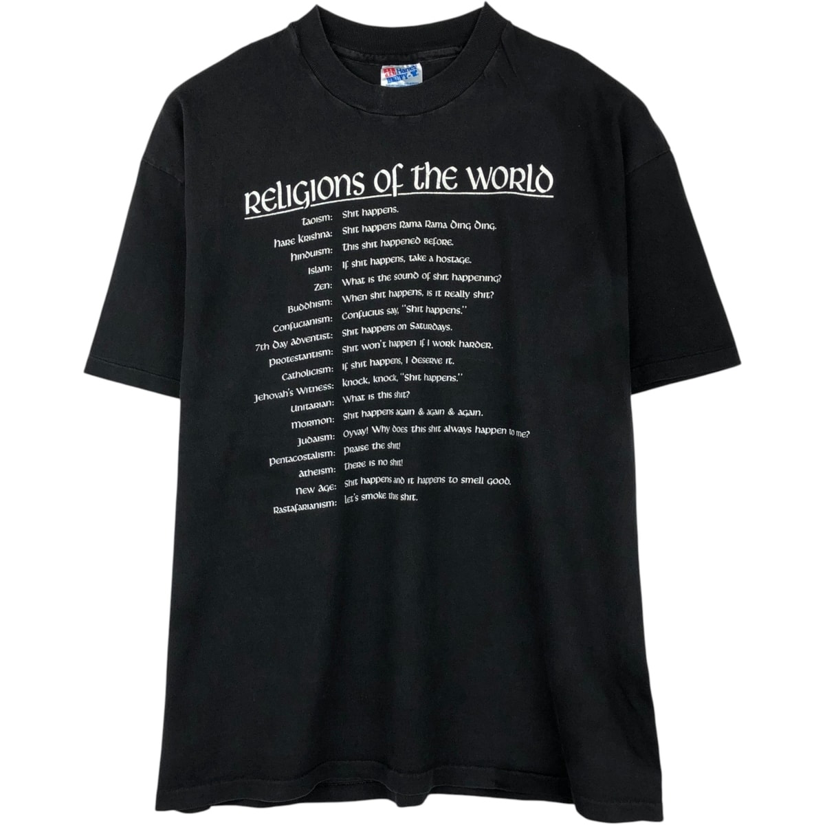 古着 90年代 ヘインズ Hanes メッセージプリントTシャツ USA製 メンズXL相当 ヴィンテージ/eaa649657