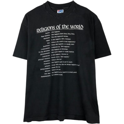 古着 90年代 ヘインズ Hanes メッセージプリントTシャツ USA製 メンズXL相当 ヴィンテージ/eaa649657