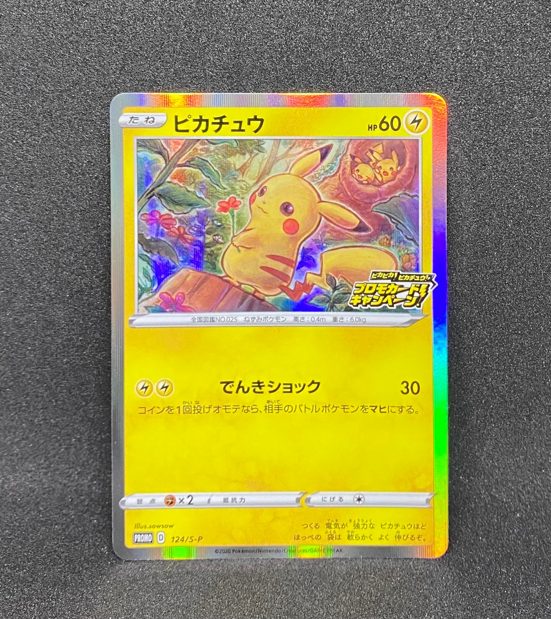 ピカチュウ: プロモ P [S-P 124](ピカピカ!ピカチュウ!プロモカードキャンペーン)