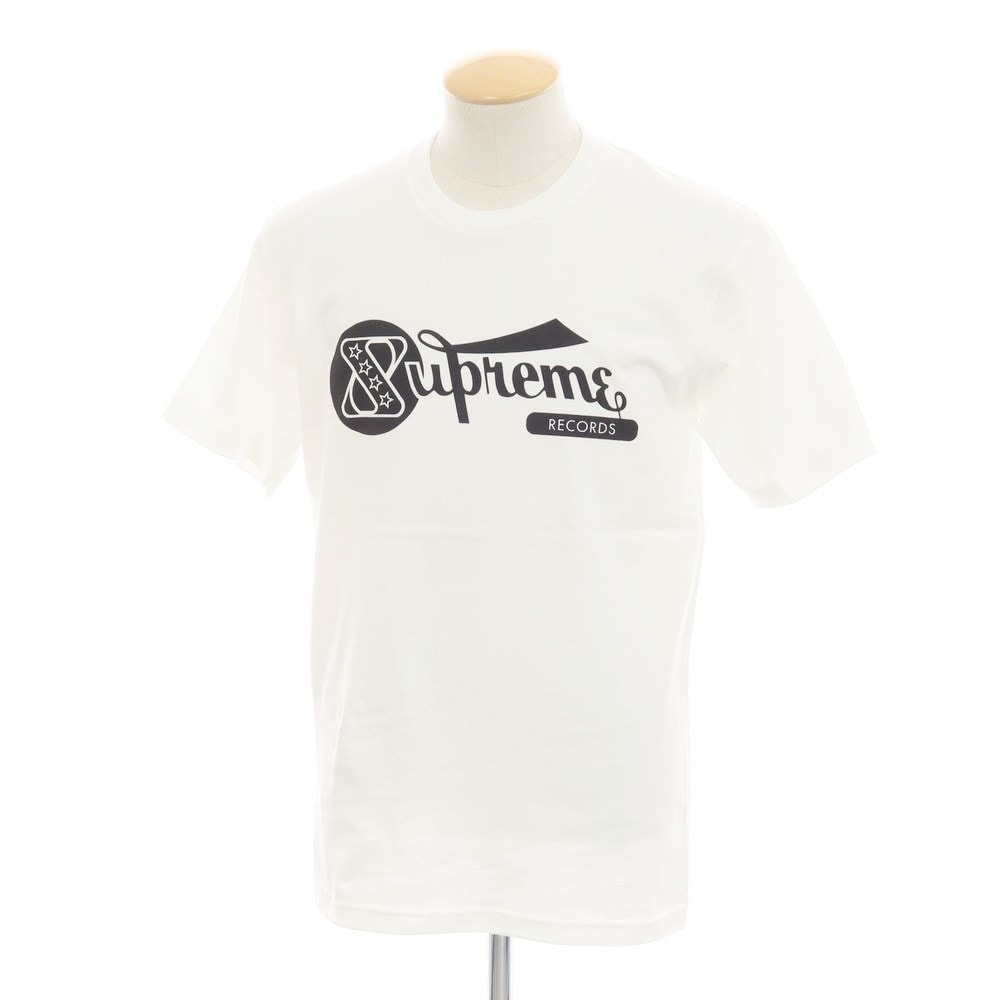【中古】シュプリーム Supreme 2024年春夏 Records Tee コットン クルーネック 半袖Tシャツ ホワイト【サイズS】【メンズ】