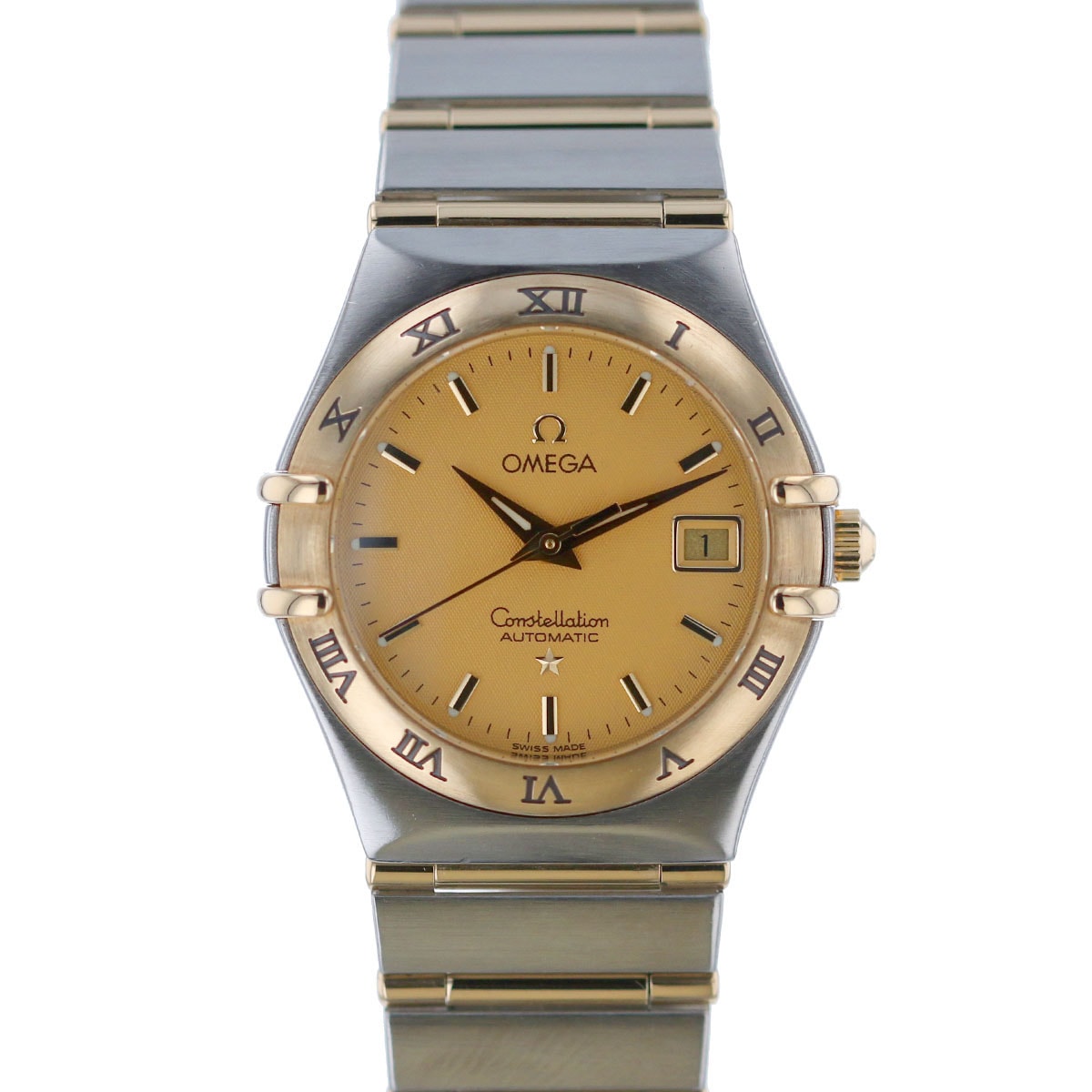 OMEGA オメガ コンステレーション 自動巻き 腕時計 1292.10 ステンレススチール K18ゴールド シルバー ゴールド  レディース【中古】