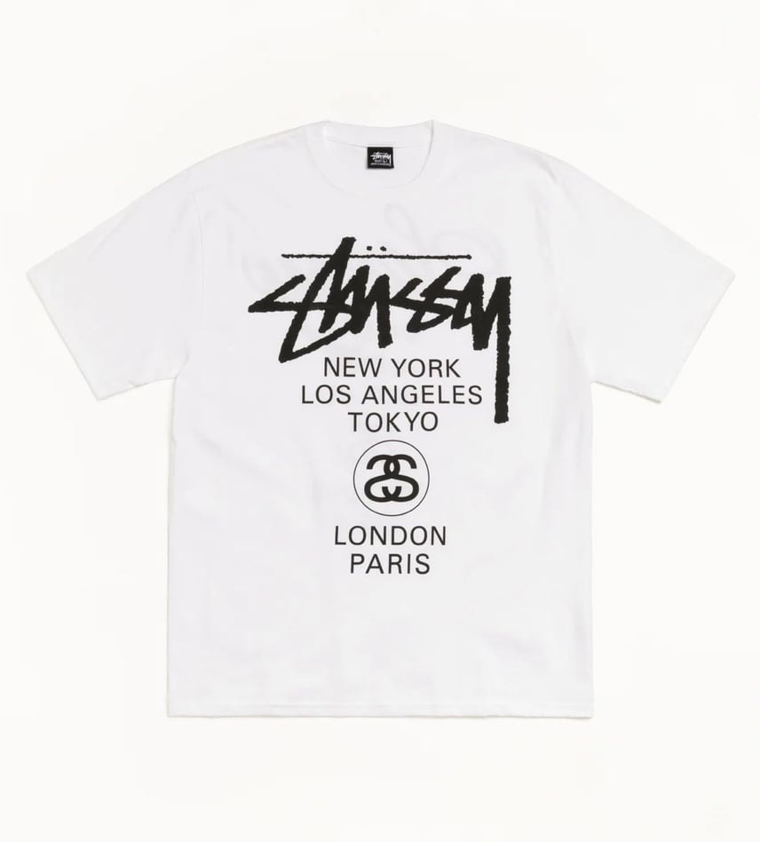 Stussy World Tour Tee "White" (2025/2026) 3903962