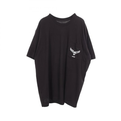 クロムハーツ CHROME HEARTS FOTI バックプリント 半袖Tシャツ 衣料品 トップス コットン メンズ ブラック系 【中古】