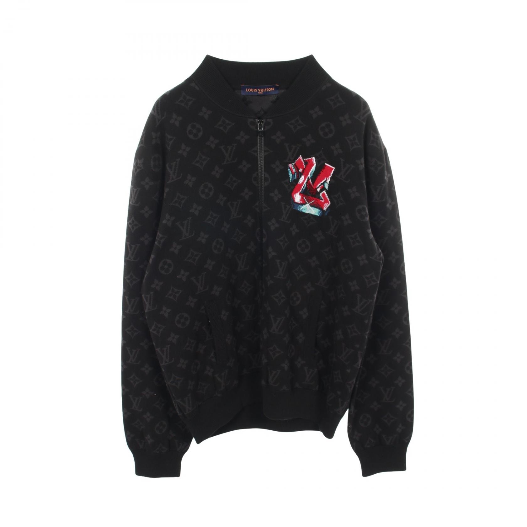 ルイ・ヴィトン LOUIS VUITTON グラフィティ モノグラム ブルゾン 衣料品 アウター コットン メンズ ブラック系 【中古】