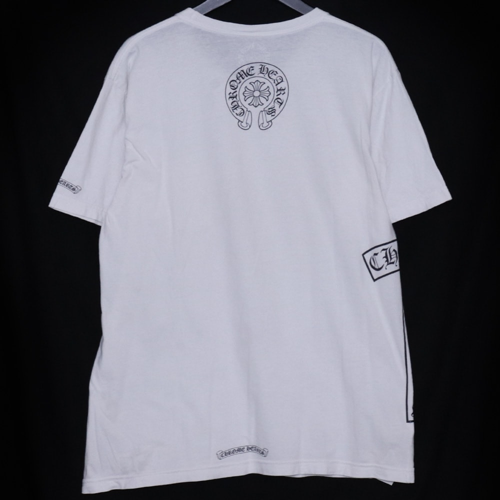 D (傷や汚れあり)】CHROME HEARTS サイドTバー ホースシュー ポケットT