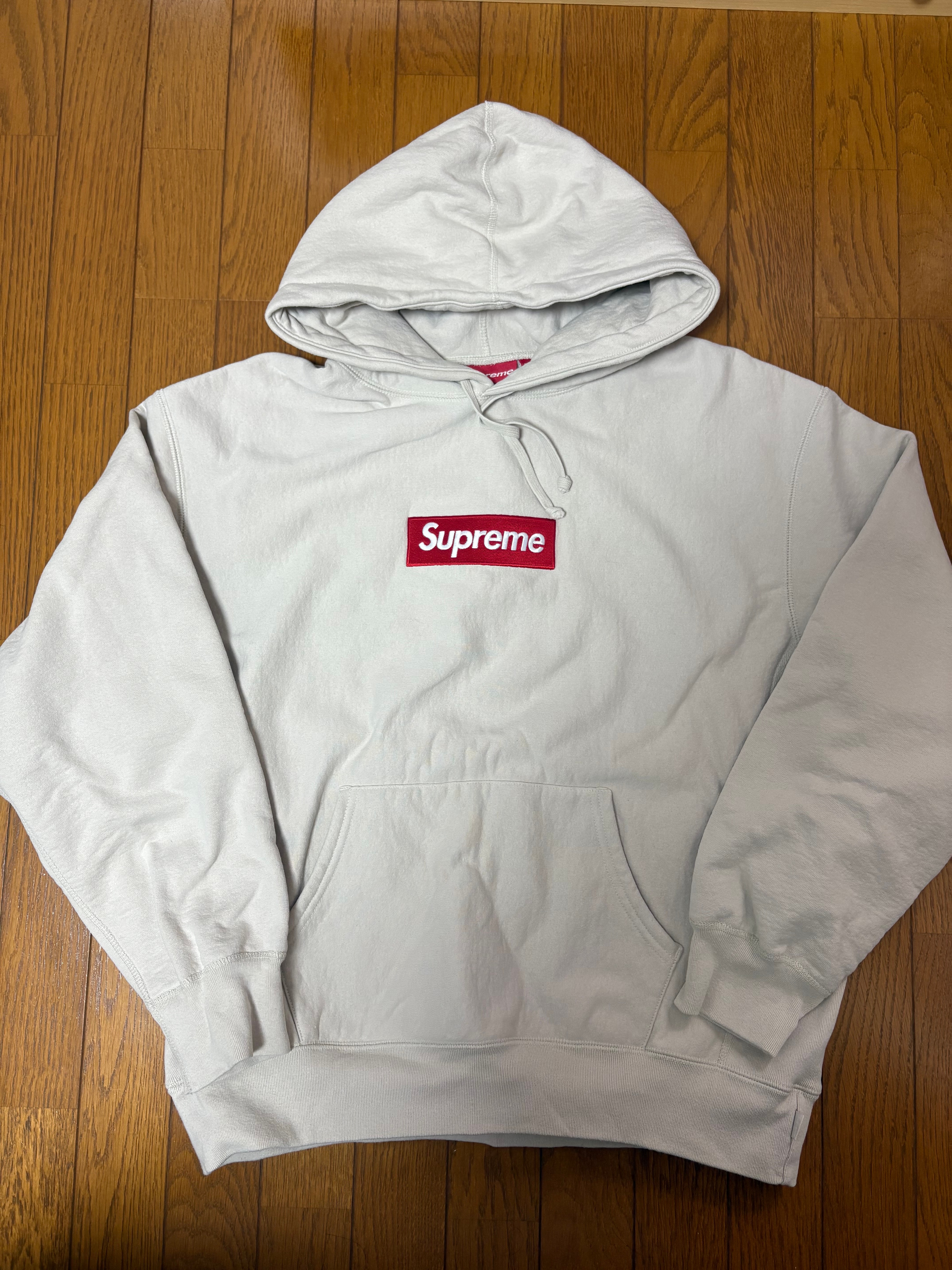Supreme Box Logo Hooded Sweatshirt "Stone" (24FW)