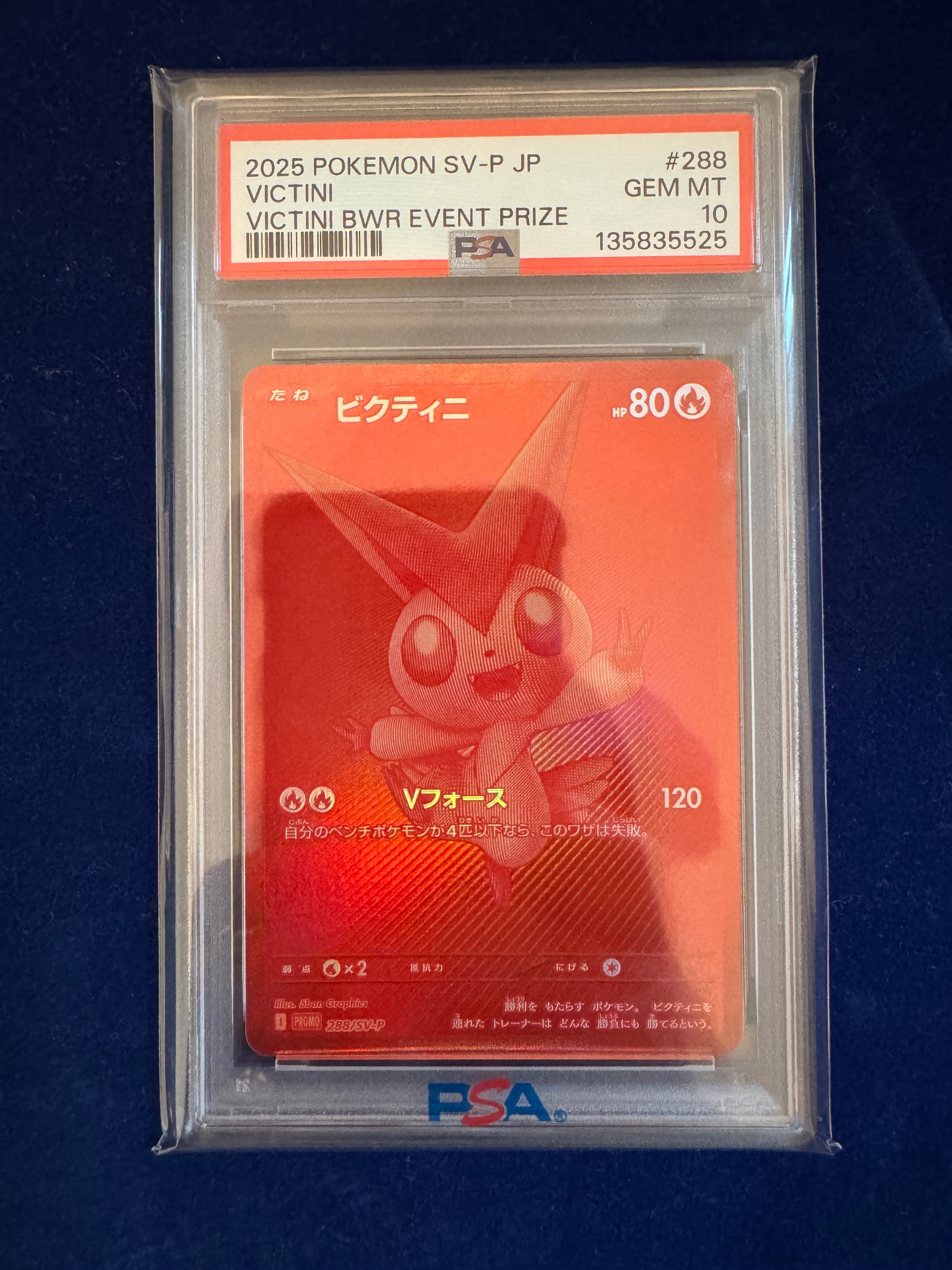 ビクティニ P [SV-P 288](プロモーションカード「ビクティニBWR争奪戦 上位賞 / おうちでブラックボルト・ホワイトフレア デッキ構築戦キャンペーン)