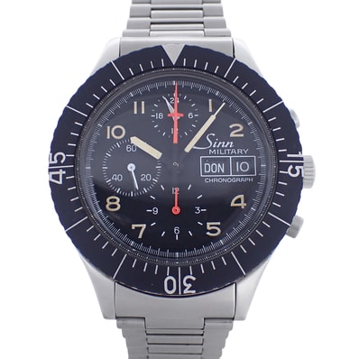 Sinn ジン ミリタリー クロノグラフ レマニア5100 156.B ヴィンテージ メンズ 腕時計