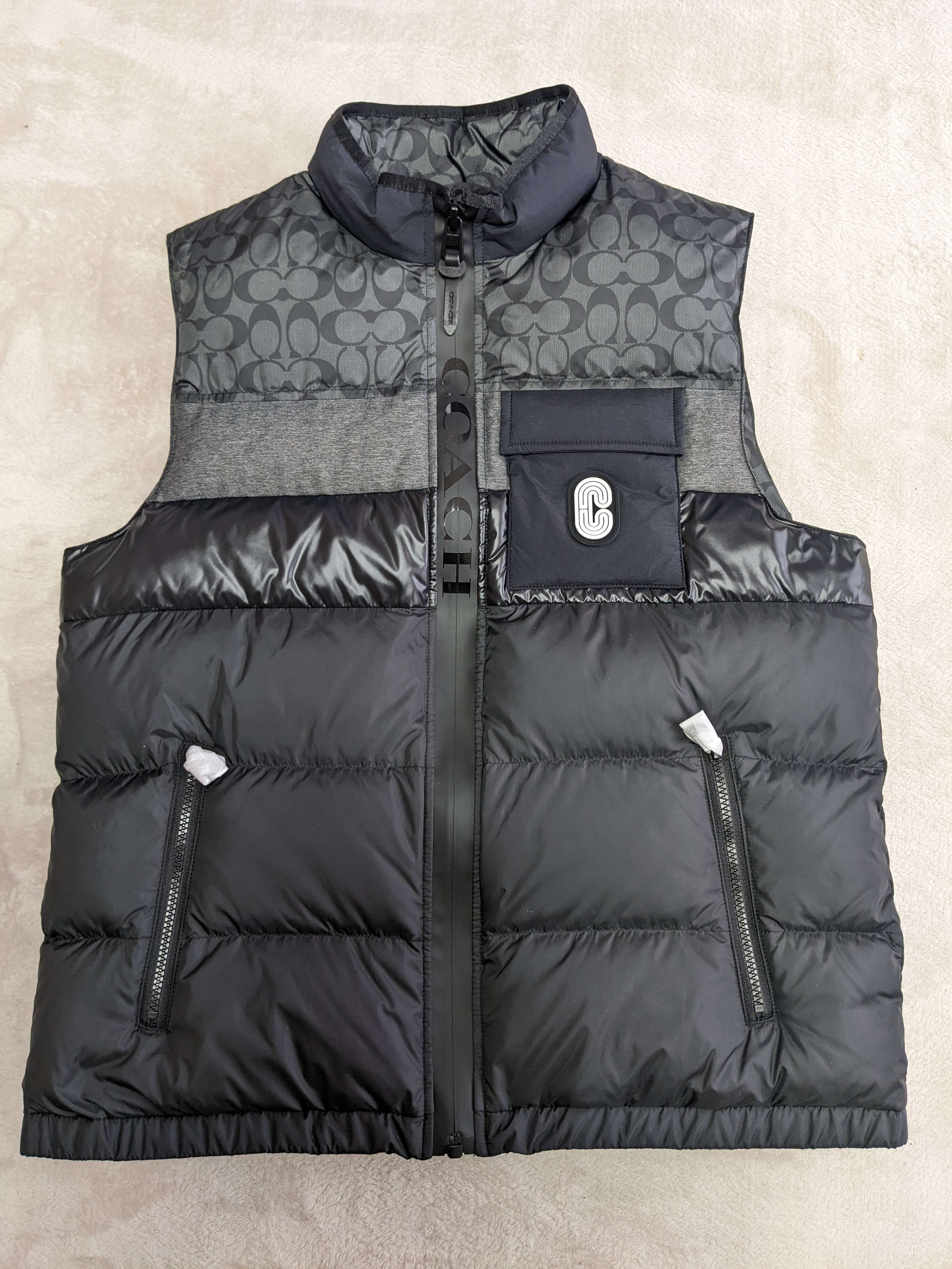 極美品 コーチ ダウンベスト 希少 メンズ L