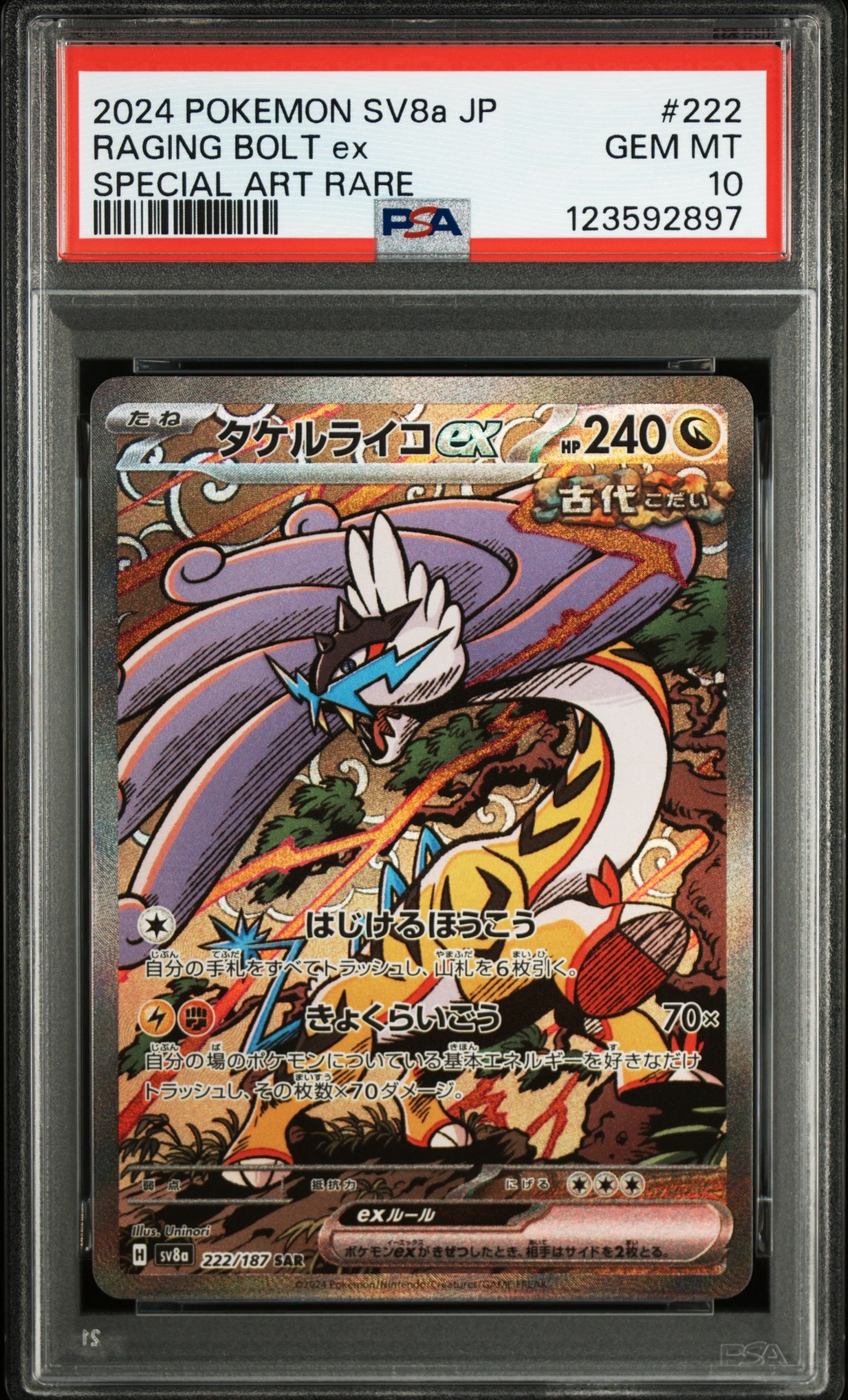 タケルライコex SAR [SV8a 222/187](ハイクラスパック「テラスタルフェスex」)
