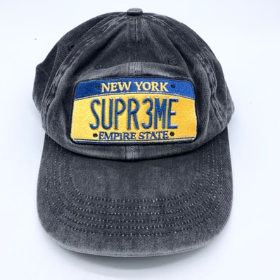 Supreme License Plate 6-Panel "Black"