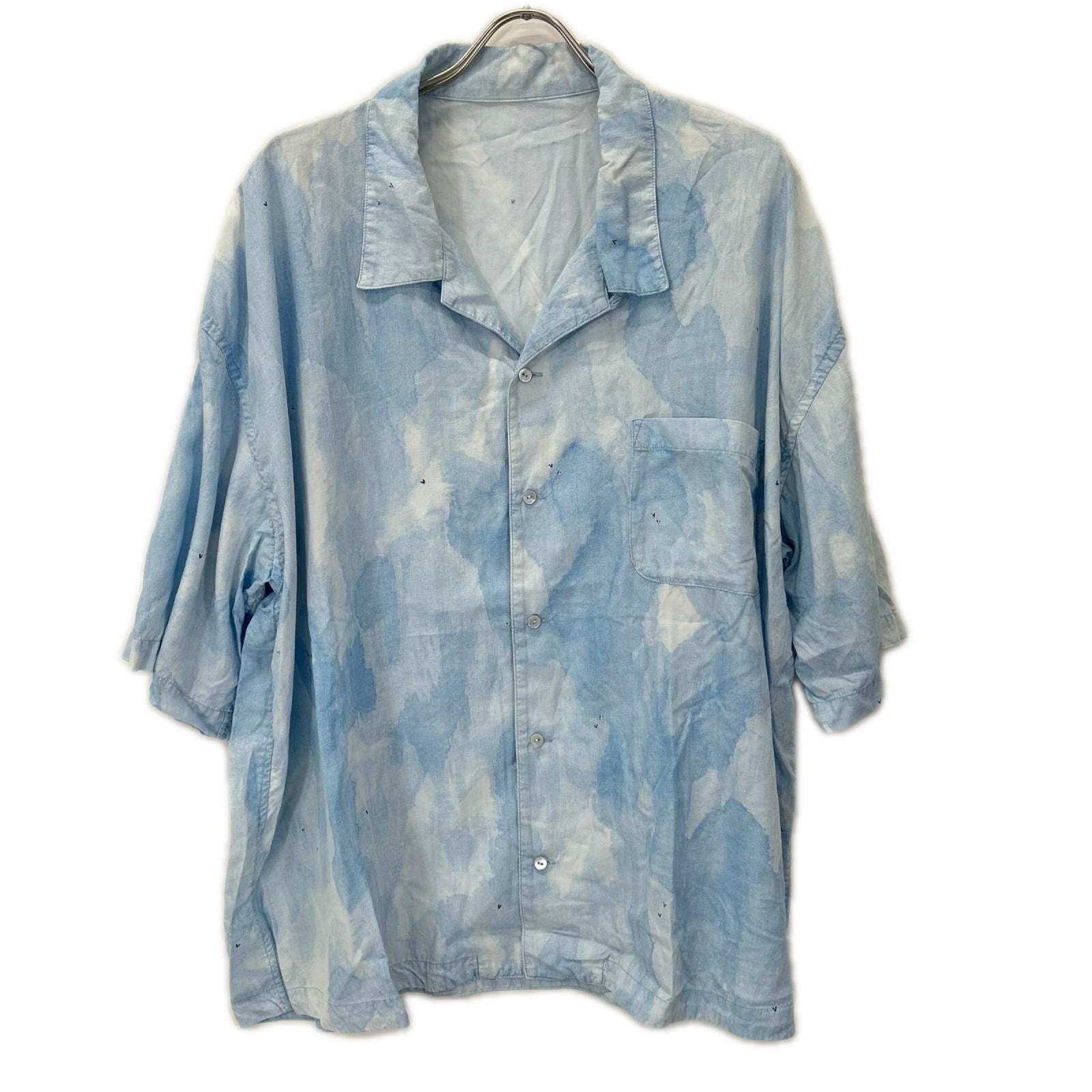 ポータークラシック ブルー レクセル シェルボタン 水彩ALOHA SHIRT (BLUE WATER COLOR) XL