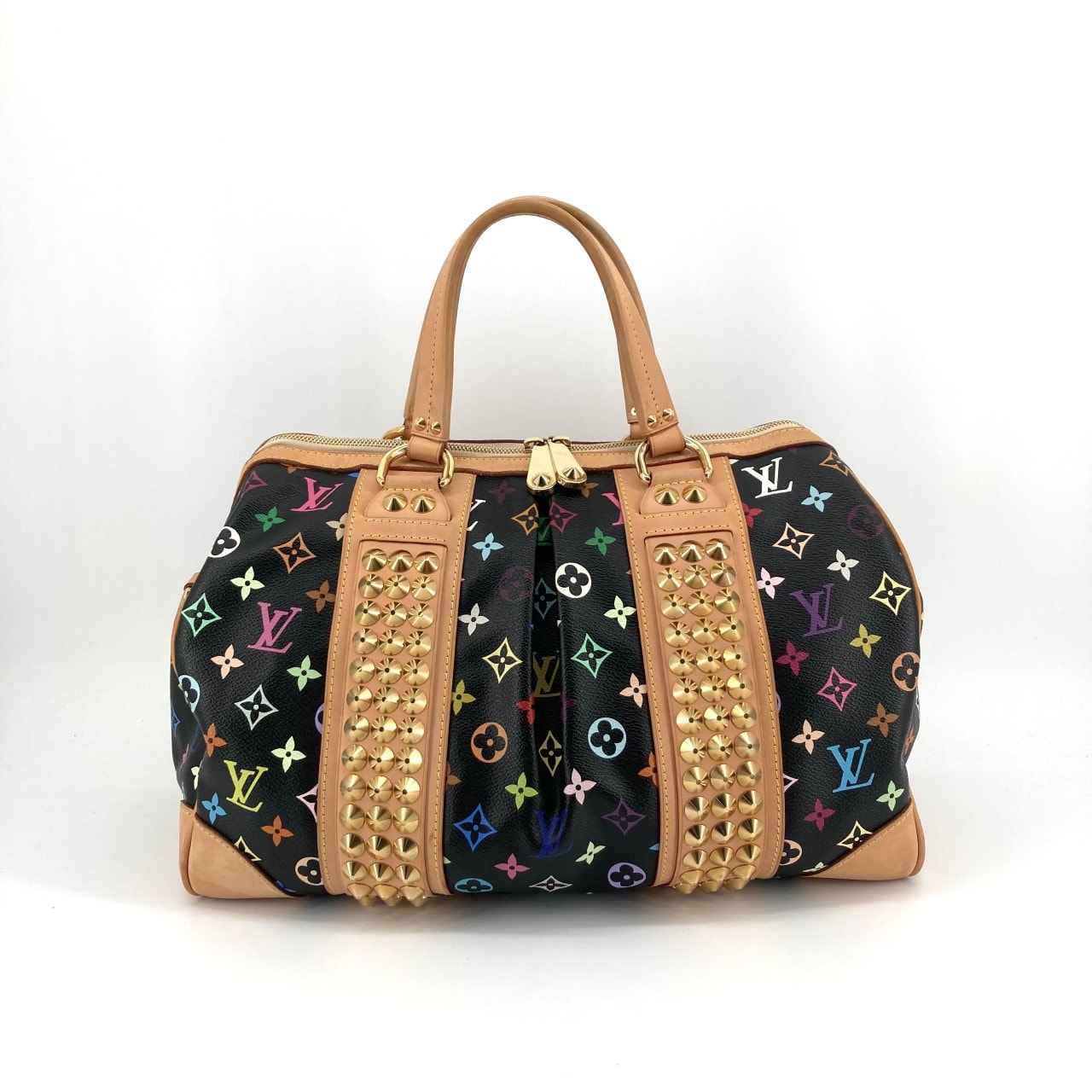 LOUIS VUITTON(ルイ・ヴィトン) コートニーMM スタッズ装飾 M45642 ボストンバッグ マルチカラー