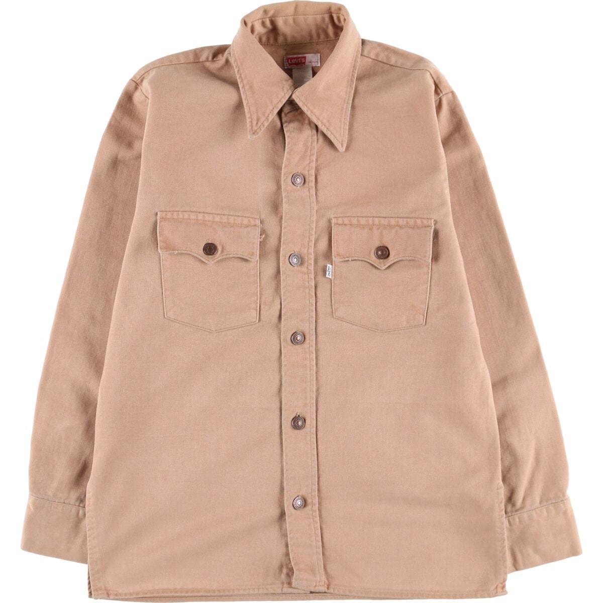 古着 70年代 リーバイス Levi's シャツジャケット USA製 メンズM相当 ヴィンテージ/eaa576151