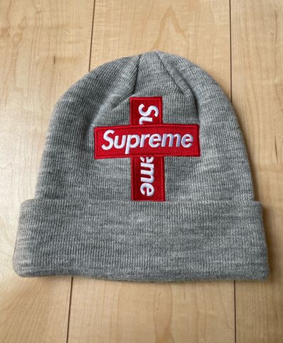 Supreme New Era® Cross Box Logo Beanie "Grey"