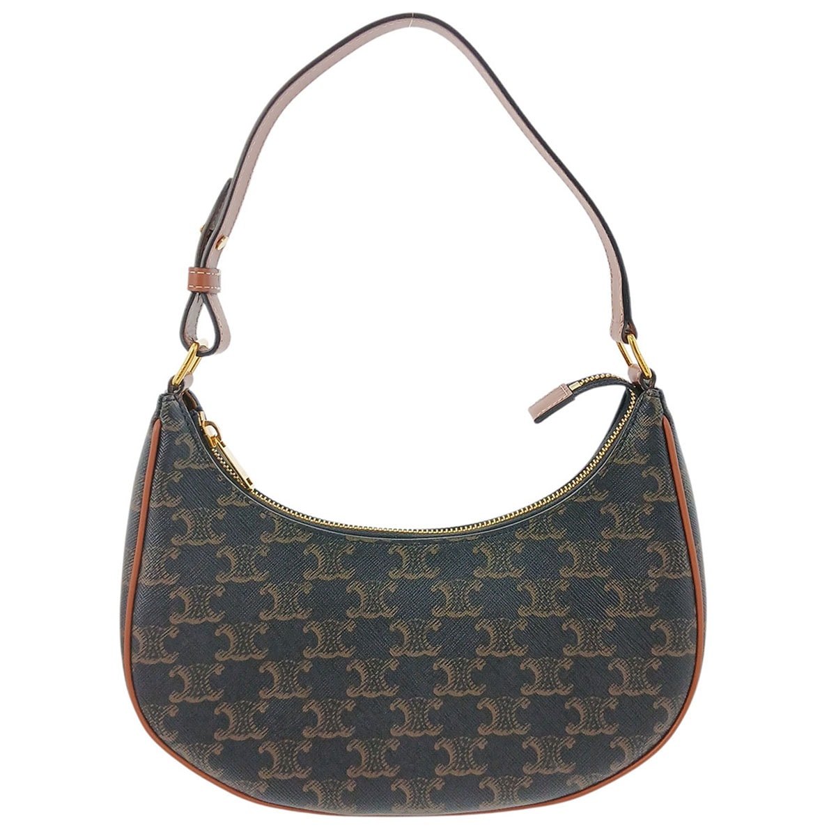 CELINE セリーヌ AVA アヴァ バッグ ショルダーバッグ 193952BZJ.04LU PVC レザー ブラウン ゴールド金具  レディース【中古】