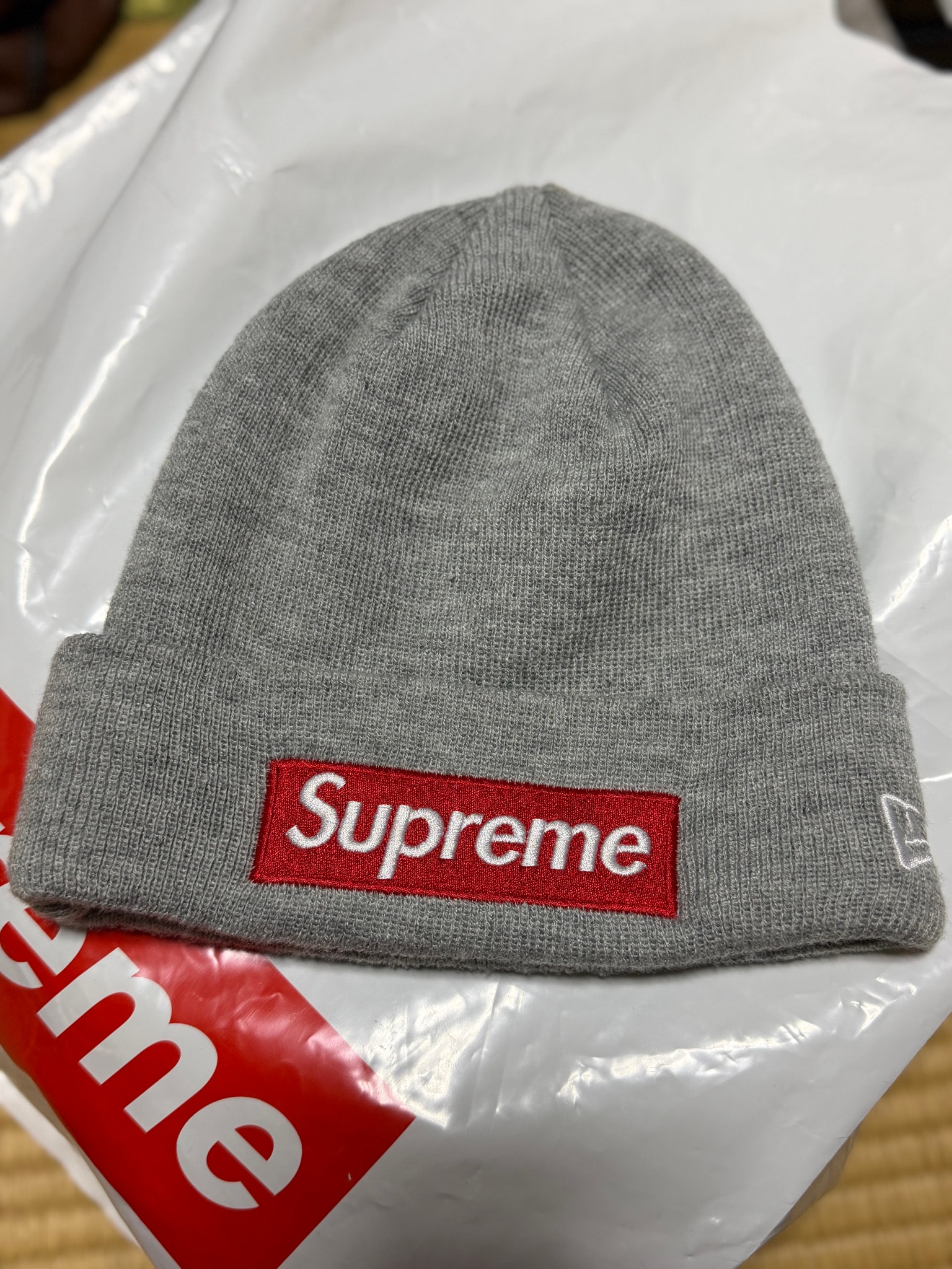 Supreme Box Logo Beanie "Grey" (18FW)
