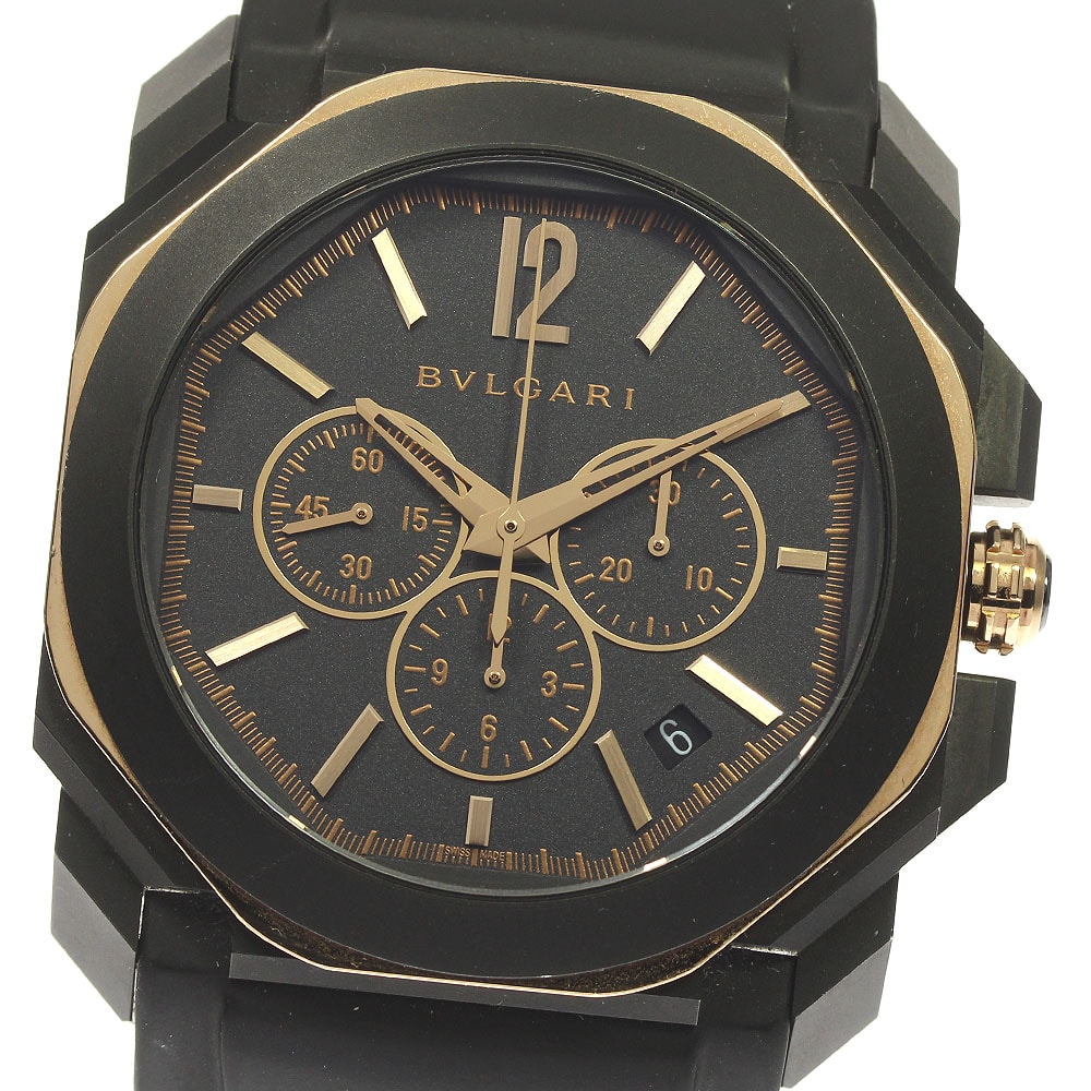 ☆良品 ブルガリ オクト オリジナーレ ウルトラネロ メンズ 【中古】