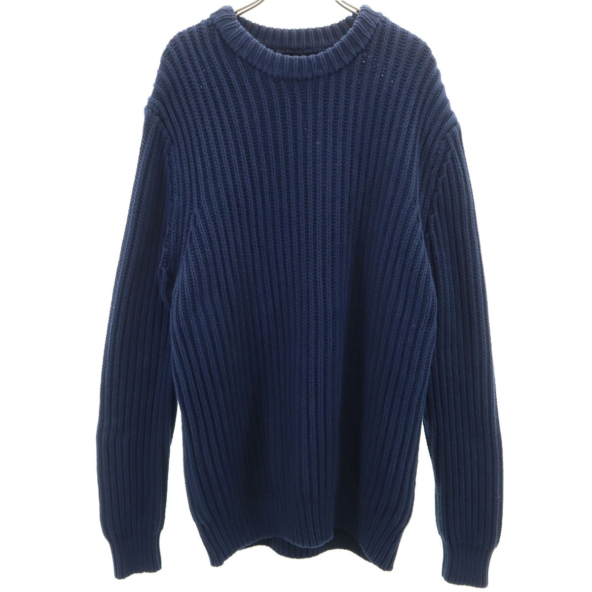 美品 ZARA ザラ ブルガリア製 長袖 セーター L ネイビー ニット