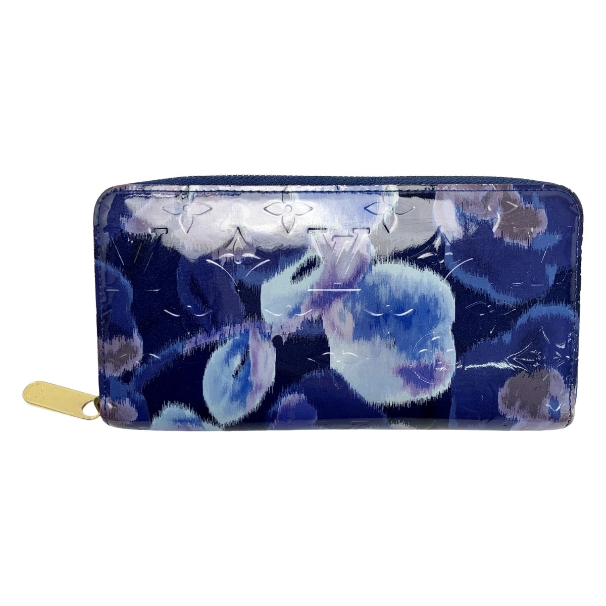 ☆☆LOUIS VUITTON ルイヴィトン イカットフラワー ジッピーウォレット M90018 ネイビー 長財布 ゴールド金具