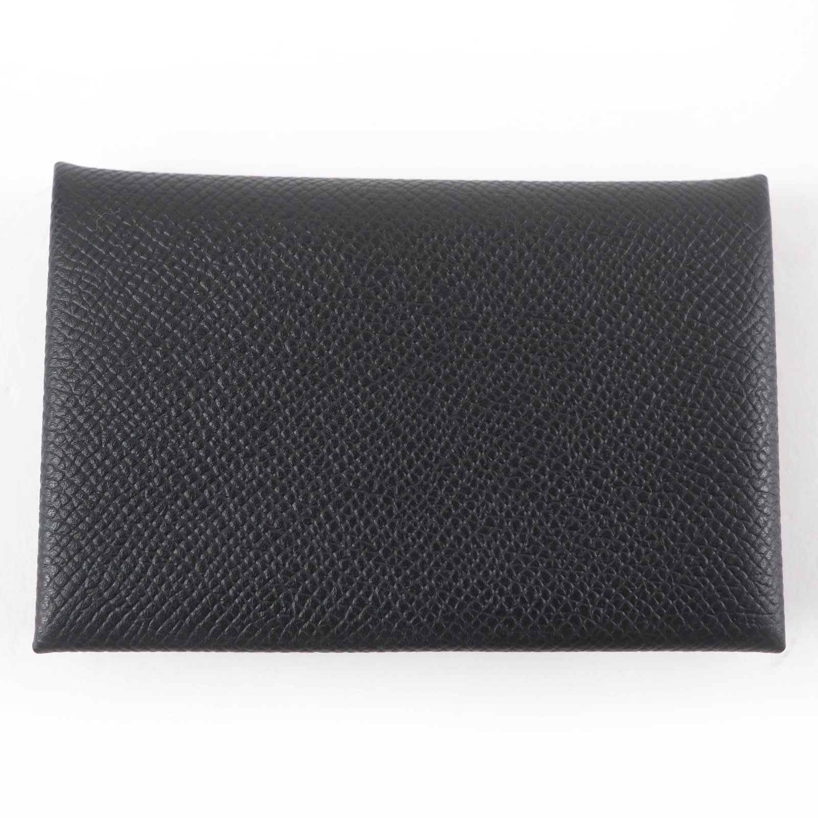 未使用品 エルメス カードケース カルヴィ ブラック レディース