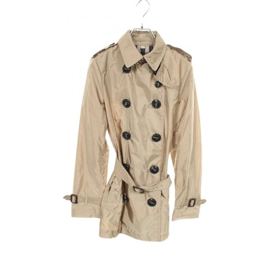 バーバリー BURBERRY トレンチコート 衣料品 アウター キュプラ レディース カーキ系 4010945 【中古】