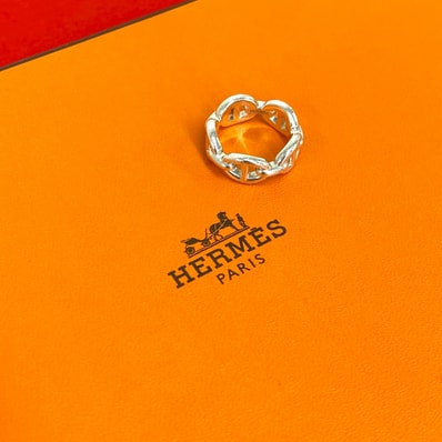 HERMES エルメス シェーヌダンクル アンシェネ リング シルバー925 リング・指輪 8.5号 シルバー
40313