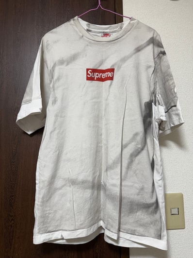 Supreme x MM6 Maison Margiela Box Logo Tee "White"