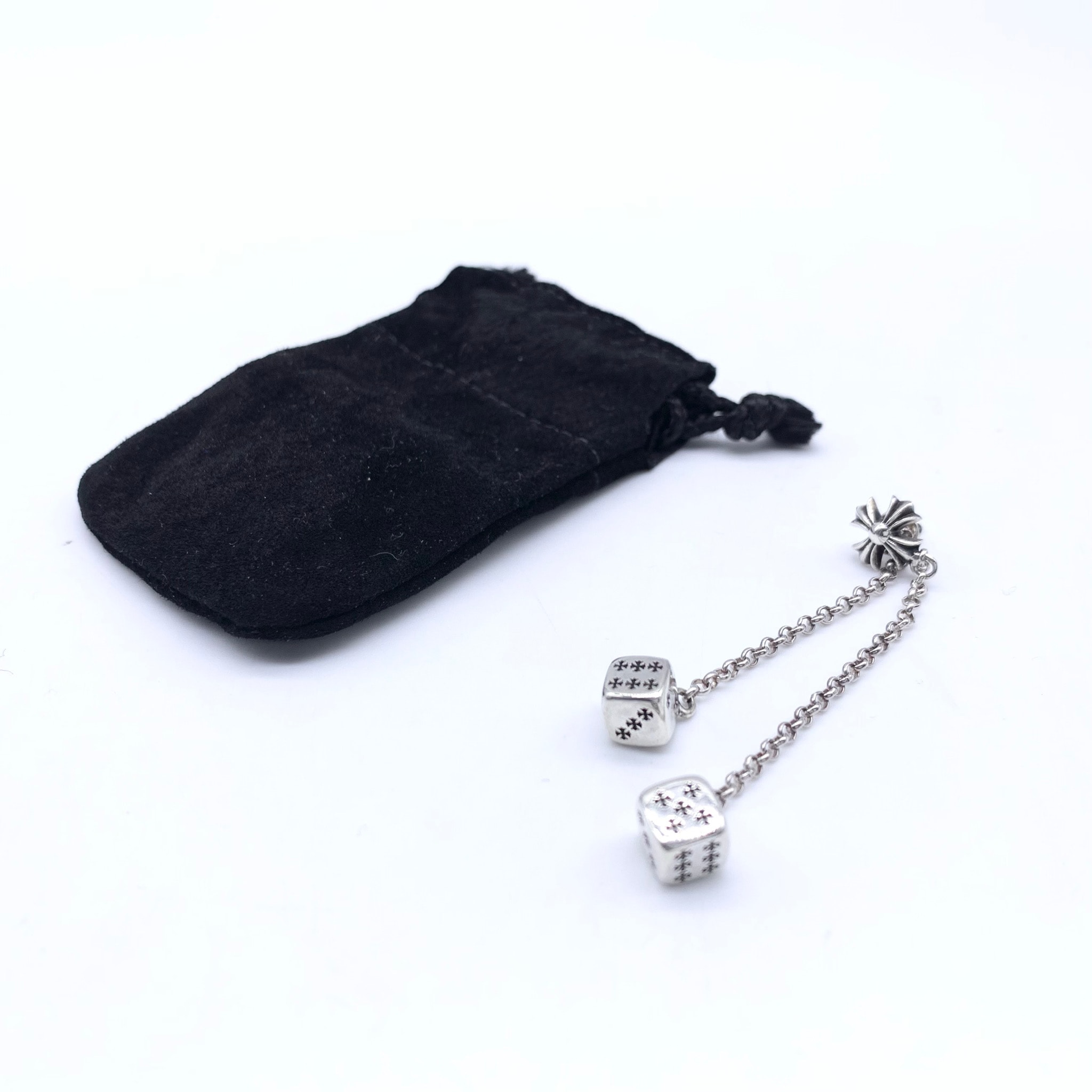 Chrome Hearts Double Dice Earring "Silver"