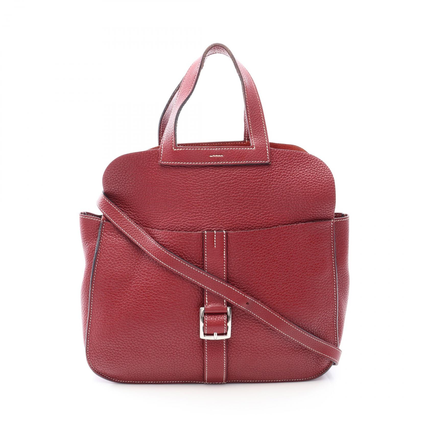 エルメス HERMES アルザン31 ハンドバッグ バッグ レザー トリヨンクレマンス トリヨンクレマンス ルージュアッシュ □R刻印(2014年製造) レディース ボルドー系 【中古】