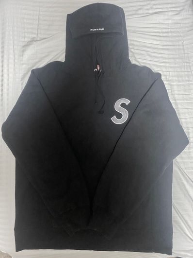 Supreme S Logo Hooded Sweatshirt "Black" (20SS)
