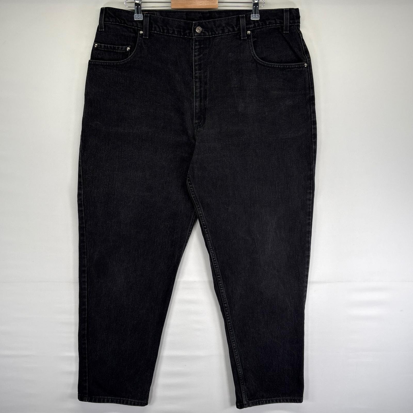 古着 リーバイス Levi's パンツ ブラックデニム 545 ジッパーフライ ルーズフィット 大きいサイズ w42 L32  ブラック系 メンズ