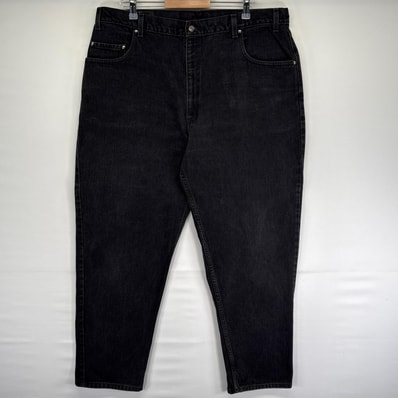古着 リーバイス Levi's パンツ ブラックデニム 545 ジッパーフライ ルーズフィット 大きいサイズ w42 L32 ブラック系 メンズ