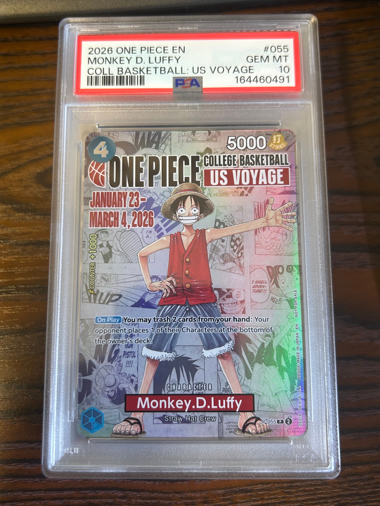 PSA10】モンキー・D・ルフィ：P (開封済) [P-055]【英語版
