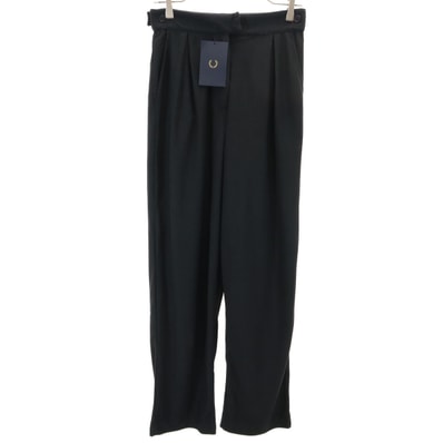 未使用 FRED PERRY フレッドペリー ポルトガル製 テーパードパンツ 8 ブラック