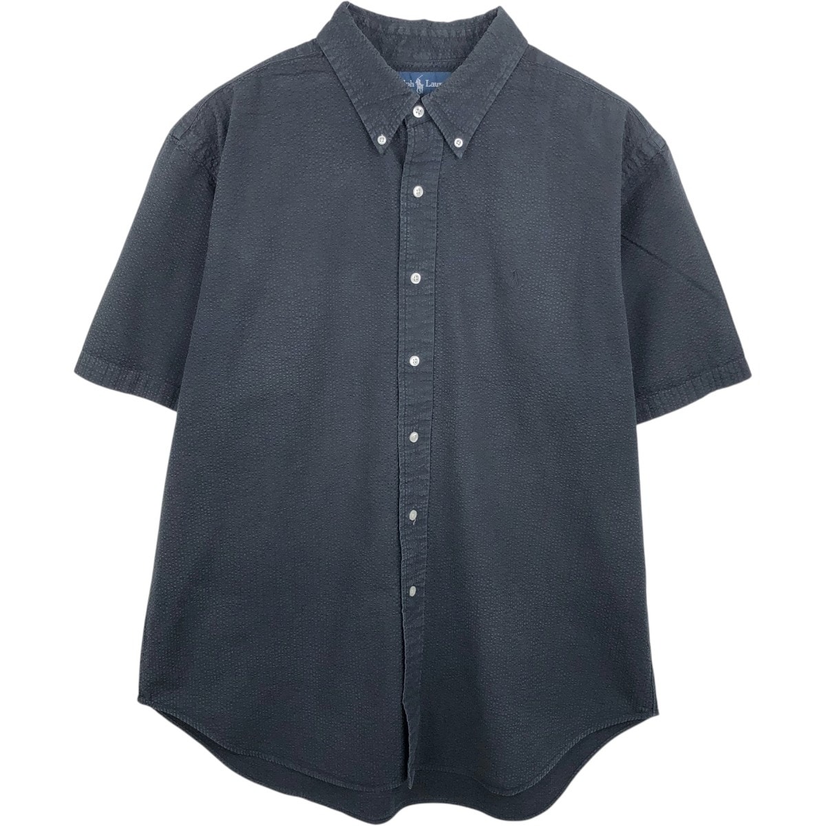 古着 ラルフローレン Ralph Lauren CLASSIC FIT クラシックフィット シアサッカー 半袖 ボタンダウンシャツ メンズXL相当/eaa668686