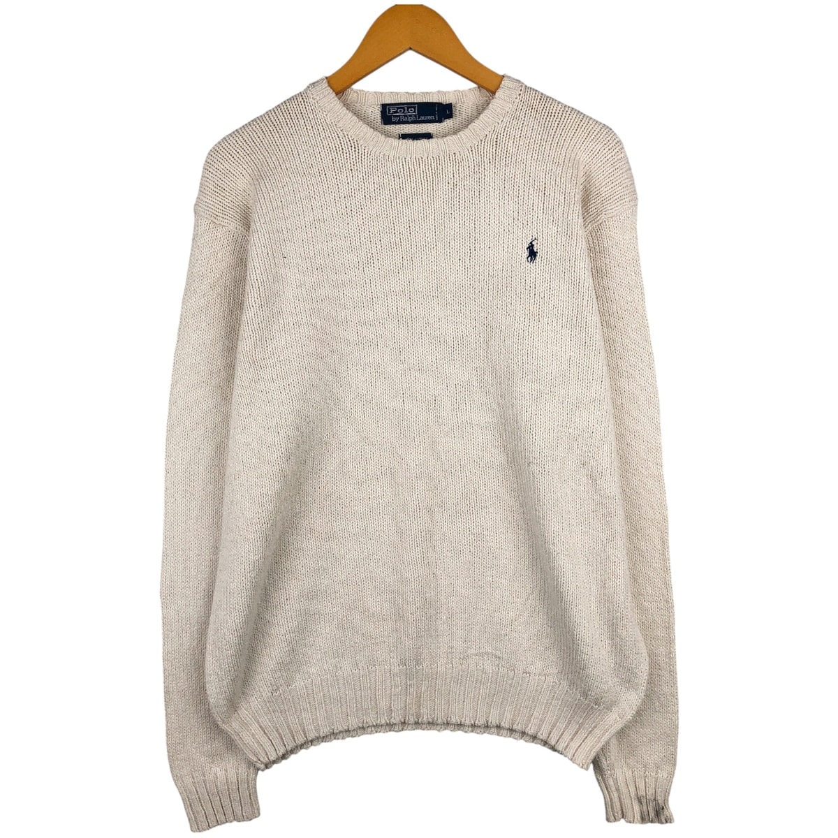 古着 ラルフローレン Ralph Lauren POLO by Ralph Lauren コットンニットセーター メンズL相当/eaa605890
