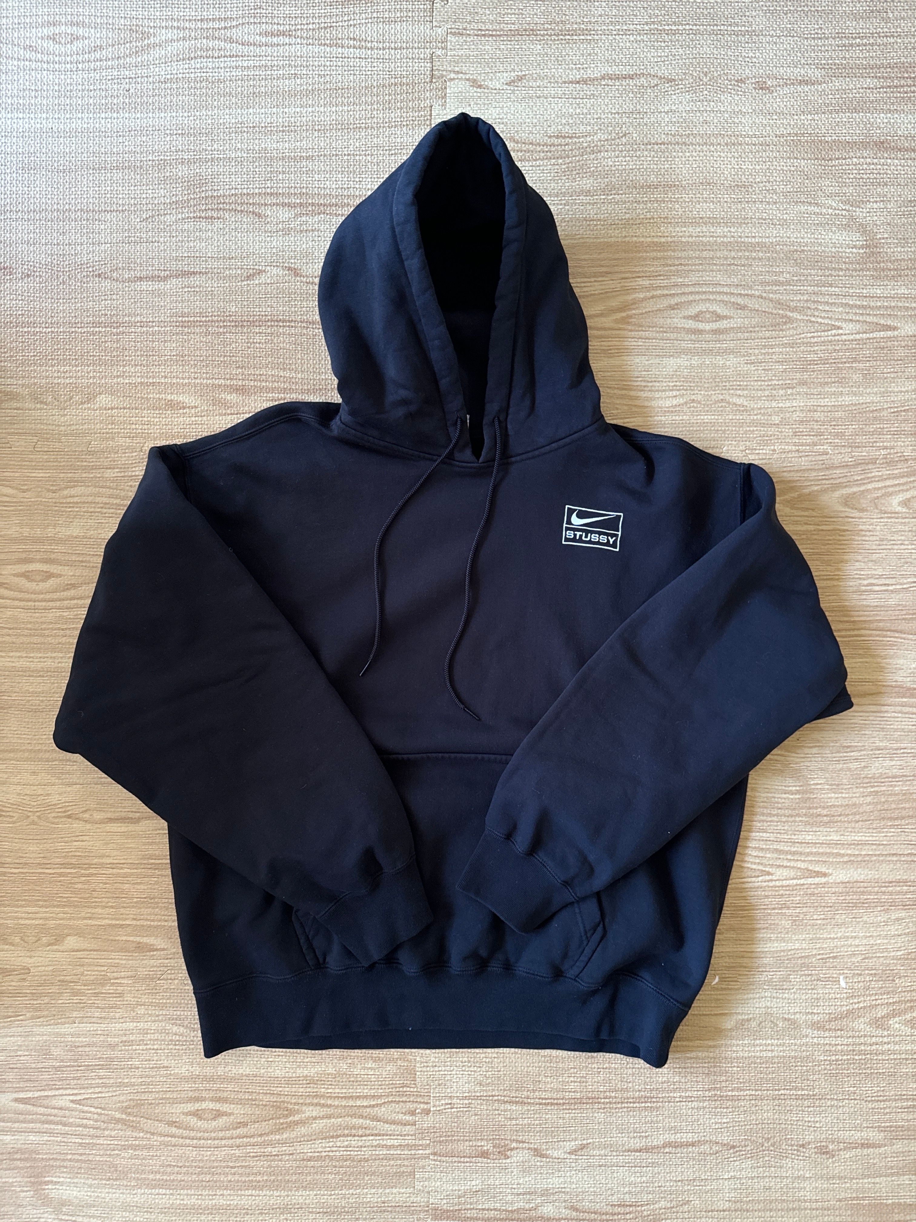 Stussy × Nike NRG Washed Hoodie (US Size) "Black" DN4028-010