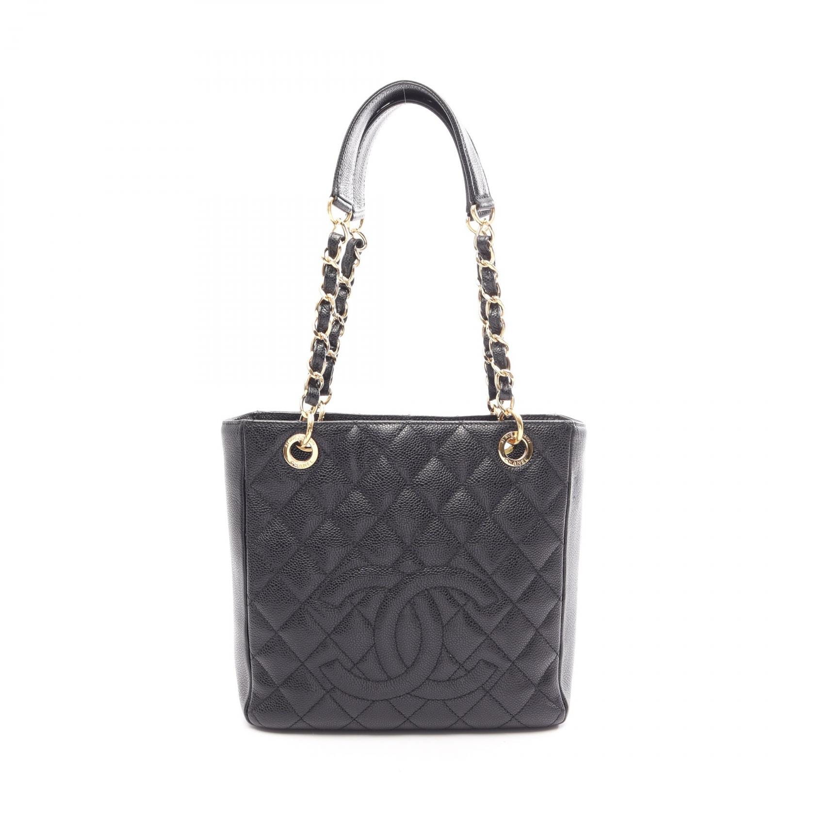 シャネル CHANEL マトラッセ PST トートバッグ バッグ キャビアスキン(グレインドカーフ) レディース ブラック系 A50994 【中古】