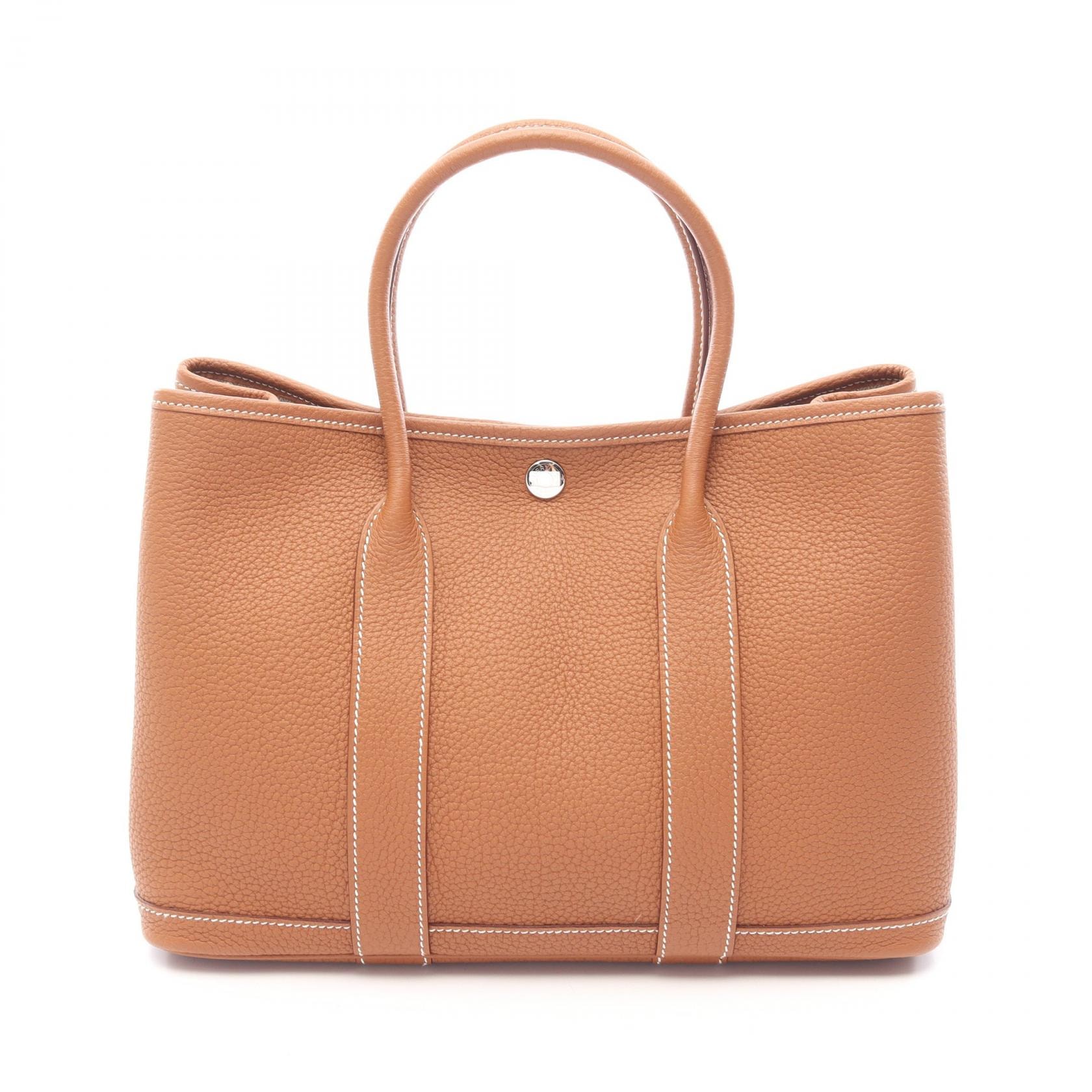 エルメス HERMES ガーデンパーティTPM トートバッグ バッグ レザー ネゴンダ ネゴンダ ゴールド K刻印(2025年製造) レディース ブラウン系 【中古】