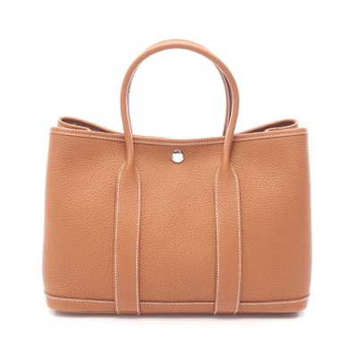 エルメス HERMES ガーデンパーティTPM トートバッグ バッグ レザー ネゴンダ ネゴンダ ゴールド K刻印(2025年製造) レディース ブラウン系 【中古】