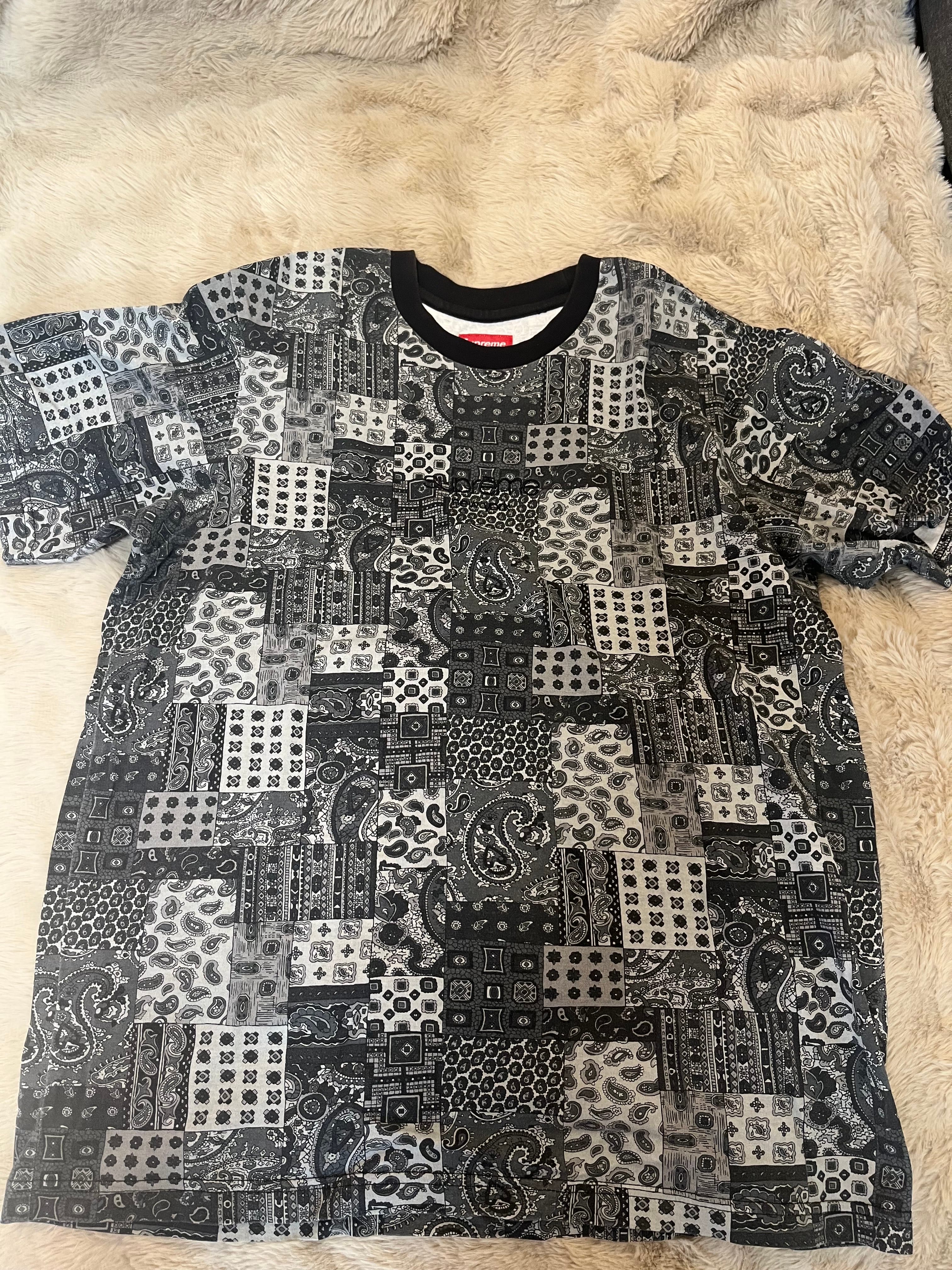 Supreme Patchwork Paisley S/S Top "Black"
