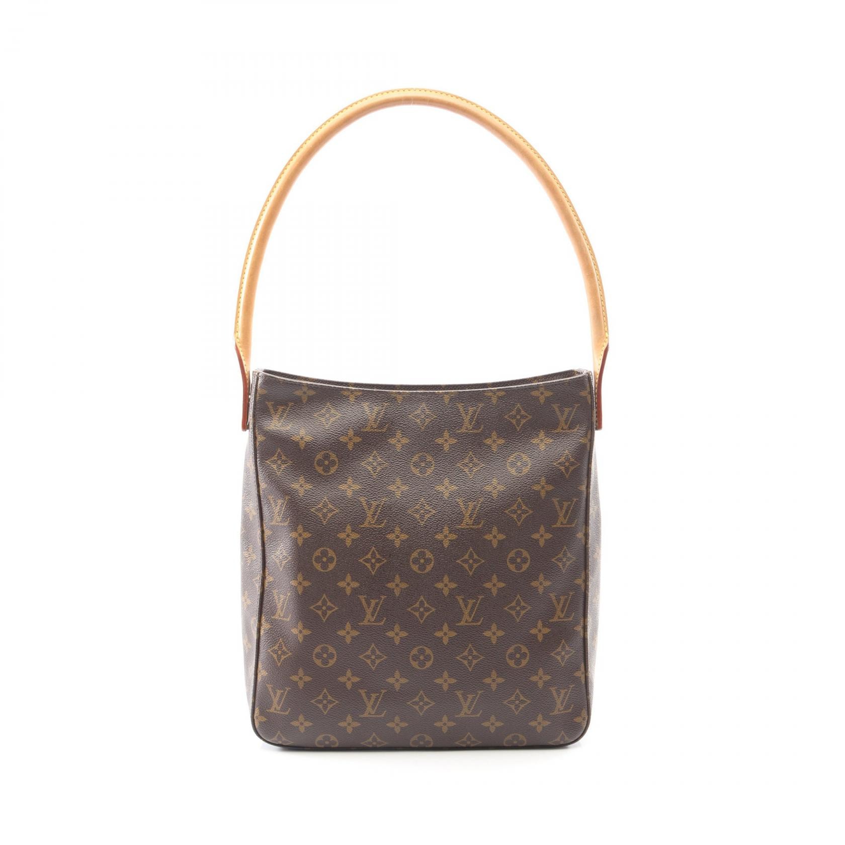 ルイ・ヴィトン LOUIS VUITTON ルーピングGM ショルダーバッグ バッグ PVCコーティングキャンバス レザー モノグラム レディース ブラウン系 M51145 【中古】
