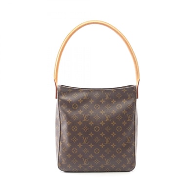 ルイ・ヴィトン LOUIS VUITTON ルーピングGM ショルダーバッグ バッグ PVCコーティングキャンバス レザー モノグラム レディース ブラウン系 M51145 【中古】