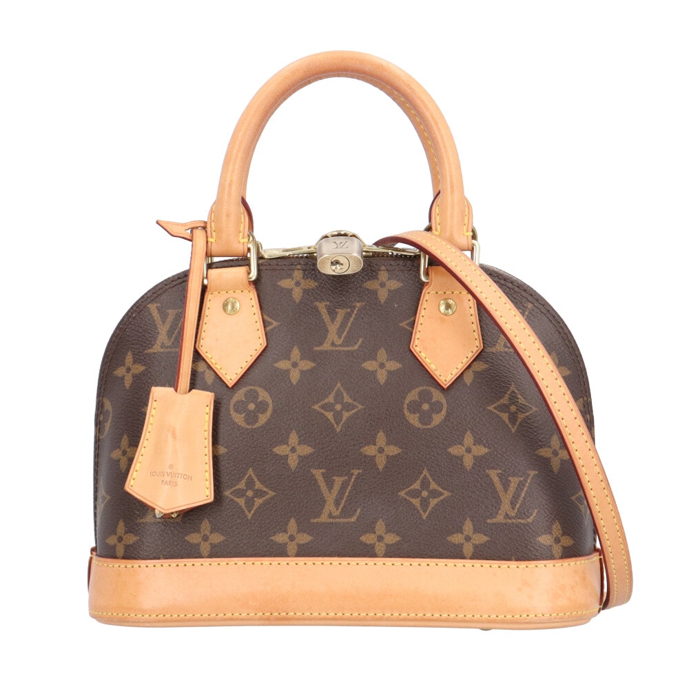 ルイヴィトン アルマBB モノグラム ショルダーバッグ モノグラムキャンバス M53152 ブラウン レディース LOUIS VUITTON  中古