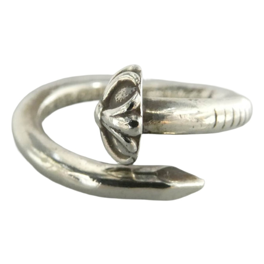 CHROME HEARTS クロムハーツ(原本無) NAIL CRSBALL ネイル クロスボール リング 11.5号【中古】