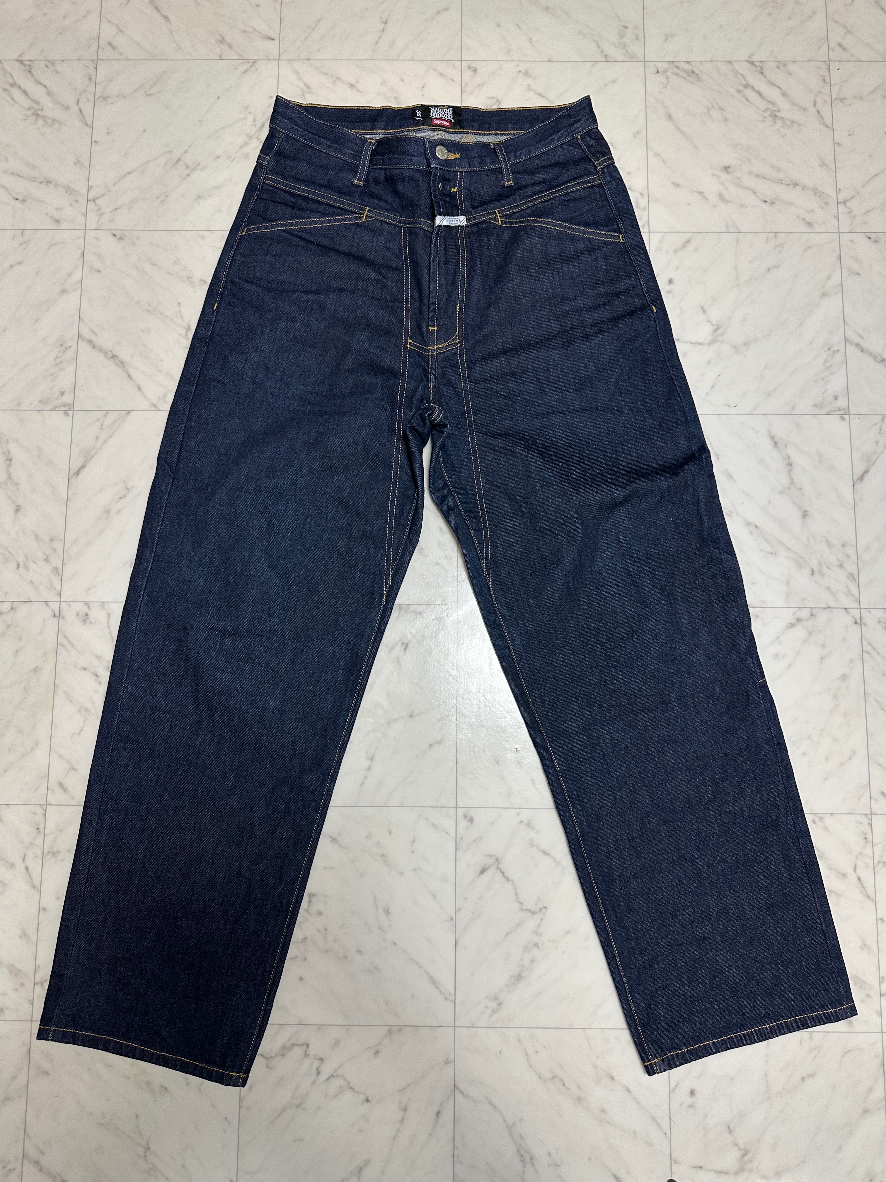 Supreme x Marithe + Francois Girbaud X-Seam Baggy Jean "Rigid Indigo"
