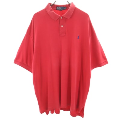 Polo by Ralph Lauren ポロバイラルフローレン 半袖 ポロシャツ XXL レッド ビッグサイズ