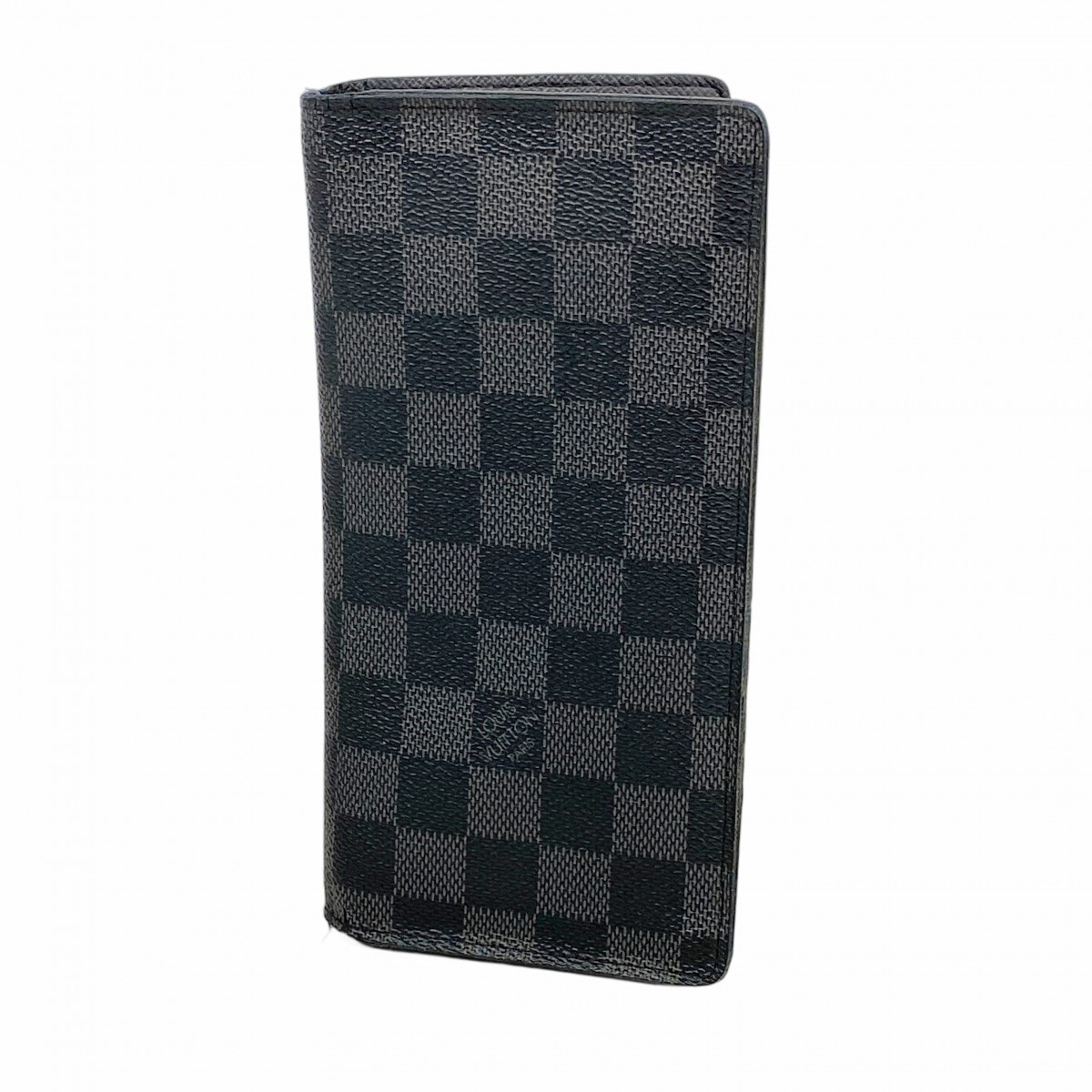 【6da0587】ルイヴィトン 長財布 ダミエ・グラフィット ポルトフォイユブラザ N62665 ブラック【中古】メンズ